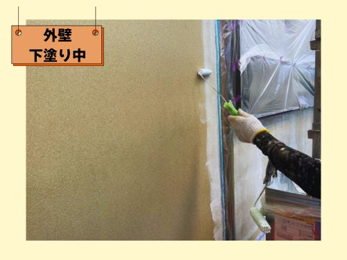 姶良市K様邸の外壁塗装！下塗り作業から始める美しい仕上がり
